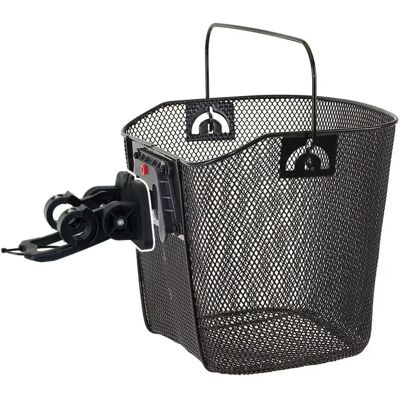 Ventura Fahrradkorb vorne Drahtkorb mit Clip-On Halter - Schwarz Ventura Fahrradkorb vorne Drahtkorb mit Clip-On Halter - Schwarz