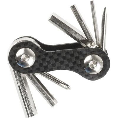 M-Wave Mini 7-funktioners kolfiberverktyg - Svart/Silver M-Wave Mini 7-funktioners kolfiberverktyg - Svart/Silver
