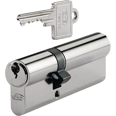Cylindre double profilé BKS B 8812 0037 - Nickel - Publicité Cylindre double profilé BKS B 8812 0037 - Nickel - Publicité