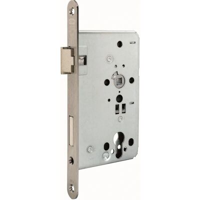 Serrure de porte BKS en acier inoxydable 55/72/8 mm - Usage intensif - Publicité Serrure de porte BKS en acier inoxydable 55/72/8 mm - Usage intensif - Publicité
