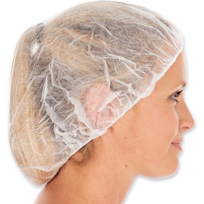 Hygonorm Weiße Bouffant-Kappe - 53cm - Packung mit 100 Hygonorm Weiße Bouffant-Kappe - 53cm - Packung mit 100