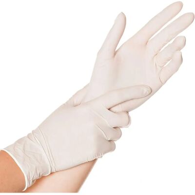 Guantes desechables de látex Kaiserkraft - Talla 8 - Negro/Natural/Rojo Guantes desechables de látex Kaiserkraft - Talla 8 - Negro/Natural/Rojo