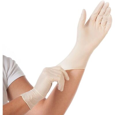 Gants en latex Kaiserkraft - Taille 8 (M) - Transparent / Blanc / Naturel - Publicité Gants en latex Kaiserkraft - Taille 8 (M) - Transparent / Blanc / Naturel - Publicité