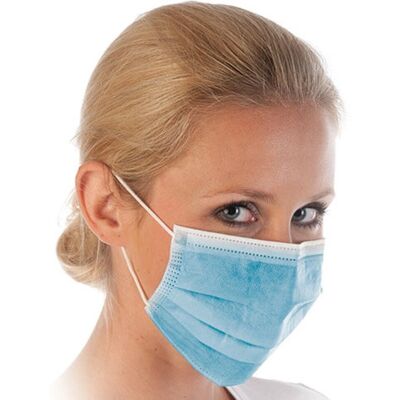 Hygostar Gesichtsmasken Typ II - Blau, 3-lagig, CE, 50 Stück Hygostar Gesichtsmasken Typ II - Blau, 3-lagig, CE, 50 Stück