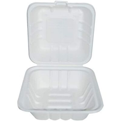 NATUREStar Bio-Zuckerrohr Hamburger-Box - Mikrowellenfest - Verpackung NATUREStar Bio-Zuckerrohr Hamburger-Box - Mikrowellenfest - Verpackung