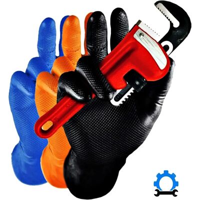 Hygostar Nitril-Handschuhe Power Grip - XL, Schwarz, puderfrei - Einweghandschuhe Hygostar Nitril-Handschuhe Power Grip - XL, Schwarz, puderfrei - Einweghandschuhe