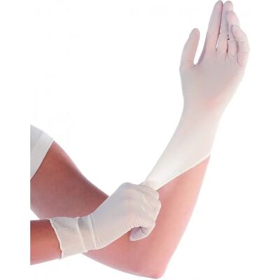 FRANZ MENSCH Gant synthétique élastique blanc - Gants jetables pour professionnels - Publicité FRANZ MENSCH Gant synthétique élastique blanc - Gants jetables pour professionnels - Publicité