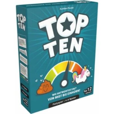 Asmodee Top Ten Jeu de Cartes - Jeu de Fête Amusant Asmodee Top Ten Jeu de Cartes - Jeu de Fête Amusant