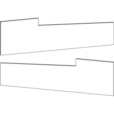 GU - Thermostep 204 - Silber - Bodenschwellen-Seitendeckel GU - Thermostep 204 - Silber - Bodenschwellen-Seitendeckel