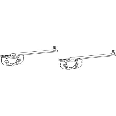 GU - 966 PSK oZ - galvanisiertes Stahl - silber - Türbeschlag GU - 966 PSK oZ - galvanisiertes Stahl - silber - Türbeschlag