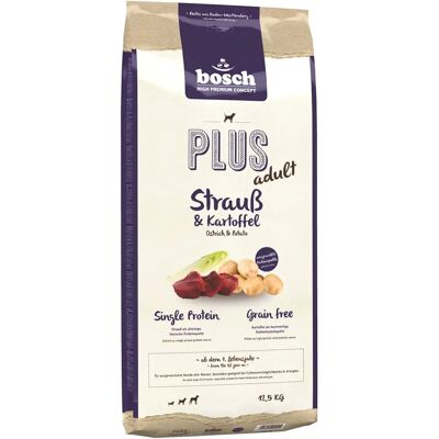 Bosch Plus Struś i Ziemniaki - Karma dla wrażliwych psów Bosch Plus Struś i Ziemniaki - Karma dla wrażliwych psów