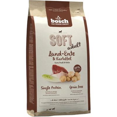 Cibo per cani adulti al tacchino e patate Bosch - Senza cereali, crocchette morbide Cibo per cani adulti al tacchino e patate Bosch - Senza cereali, crocchette morbide