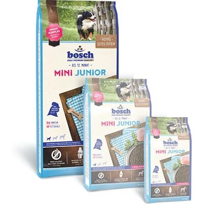 Hrana pentru căței Bosch Mini Junior - Rase mici, 15kg Hrana pentru căței Bosch Mini Junior - Rase mici, 15kg