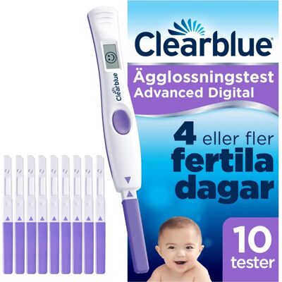 Clearblue Avansert Digital Eggløsningstest 10 stk Clearblue Avansert Digital Eggløsningstest 10 stk
