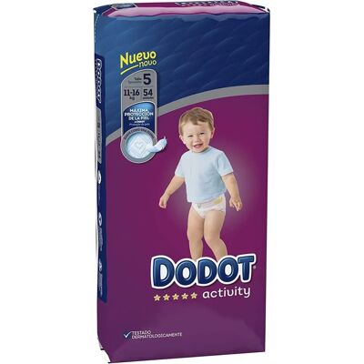 Pañales Dodot Talla 5 - Protección contra fugas, 52-108 uds Pañales Dodot Talla 5 - Protección contra fugas, 52-108 uds