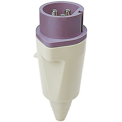 Walther-Werke 10291 Stromstecker - IP44 - 16A - 42V - 12h - Violett, Weiß Walther-Werke 10291 Stromstecker - IP44 - 16A - 42V - 12h - Violett, Weiß