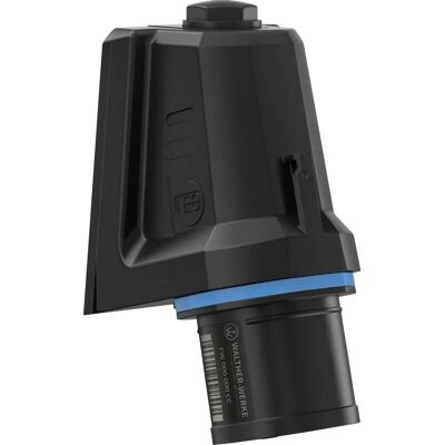 Walther FW710306CC - Schräg CEE Wandgerätestecker - 16A 3P IP54 Walther FW710306CC - Schräg CEE Wandgerätestecker - 16A 3P IP54