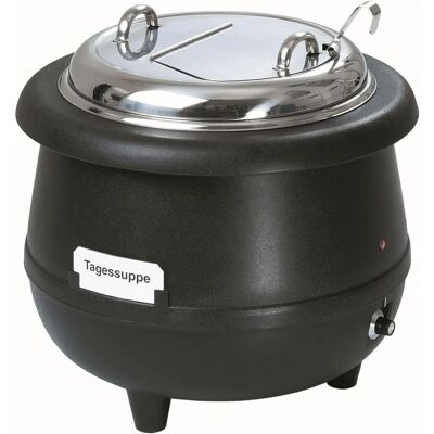 Chauffe-soupe Gourmet Bartscher - 10L, Noir, Température réglable - Publicité Chauffe-soupe Gourmet Bartscher - 10L, Noir, Température réglable - Publicité