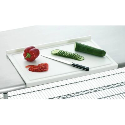 Bartscher Weiße Polyethylen Schneidbrett 58x37,5cm - Professionell Lebensmittelqualität Bartscher Weiße Polyethylen Schneidbrett 58x37,5cm - Professionell Lebensmittelqualität
