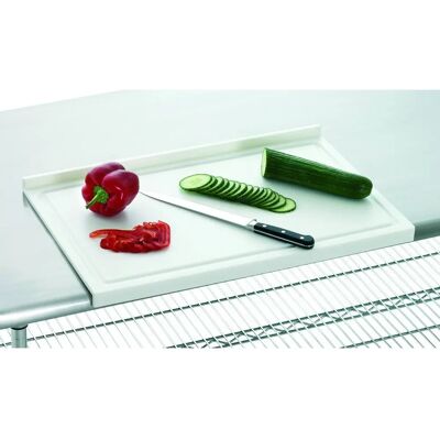 Bartscher Weiße Polyethylen Schneidbrett 58x37,5cm - Professionell Lebensmittelqualität Bartscher Weiße Polyethylen Schneidbrett 58x37,5cm - Professionell Lebensmittelqualität