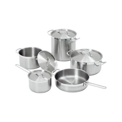 Bartscher A130442 Pfannenset - 9-teiliges Edelstahl Kochgeschirr für Induktion Bartscher A130442 Pfannenset - 9-teiliges Edelstahl Kochgeschirr für Induktion