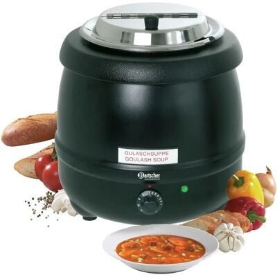 Riscaldatore di Zuppe Elettrico Bartscher - 9000ml, 36x33cm - Nero/Argento Riscaldatore di Zuppe Elettrico Bartscher - 9000ml, 36x33cm - Nero/Argento