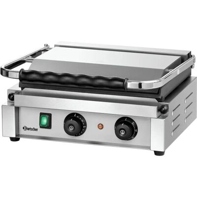 Bartscher Panini-T 1G - Edelstahl, Schwarz - Kontaktgrill Bartscher Panini-T 1G - Edelstahl, Schwarz - Kontaktgrill