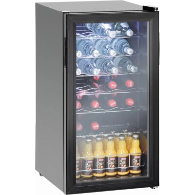 Bartscher 700182G - Noir - Réfrigérateur - Publicité Bartscher 700182G - Noir - Réfrigérateur - Publicité