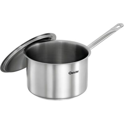 Casserole en acier inoxydable Bartscher E4L-SG1 - 4L - Compatible induction - Publicité Casserole en acier inoxydable Bartscher E4L-SG1 - 4L - Compatible induction - Publicité