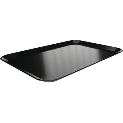Bartscher 122181 Plateau Rectangulaire en Mélamine Noire - Plateau de Service Alimentaire - Publicité Bartscher 122181 Plateau Rectangulaire en Mélamine Noire - Plateau de Service Alimentaire - Publicité