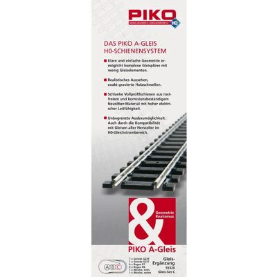 Piko Modeljernbanesæt C - H0 Skala, Beige - Modeljernbane Piko Modeljernbanesæt C - H0 Skala, Beige - Modeljernbane