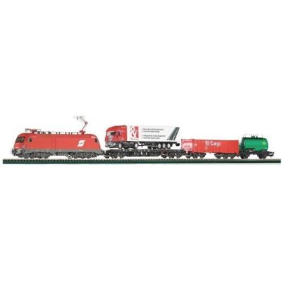 Piko ÖBB Taurus Model Train Set - H0, Analog, with Freight Cars Piko ÖBB Taurus Model Train Set - H0, Analog, with Freight Cars