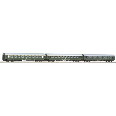 Piko D 300 Set - Modelleisenbahn Wagen, 3 Stück, Innenbeleuchtung, H0 Piko D 300 Set - Modelleisenbahn Wagen, 3 Stück, Innenbeleuchtung, H0