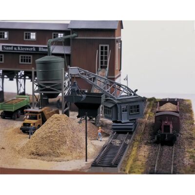 PIKO 61126 Modell: Sandwerk mit Abladungs crane HO PIKO 61126 Modell: Sandwerk mit Abladungs crane HO