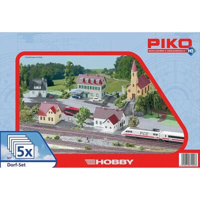 Piko H0 61925 Ensemble Village - Environnement Réaliste - Publicité Piko H0 61925 Ensemble Village - Environnement Réaliste - Publicité