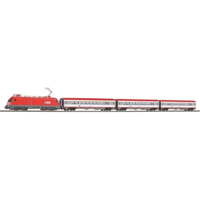 Set de tren Piko Taurus H0 - 3 vagones y pista ovalada Set de tren Piko Taurus H0 - 3 vagones y pista ovalada