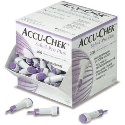 Roche Accu-Chek Safe-T-Pro Plus Blodlanzetter Roche Accu-Chek Safe-T-Pro Plus Blodlanzetter