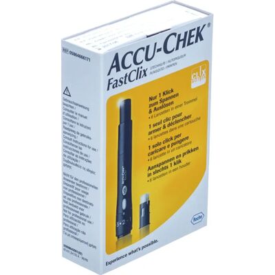 ACCU-CHEK FastClix AutoPiqueur - Dispositif de lancette - Publicité ACCU-CHEK FastClix AutoPiqueur - Dispositif de lancette - Publicité