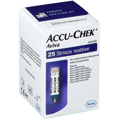 Roche Diabetes Care Italy Spa Bandelettes de Glycémie Accu-Chek Linea - 25 Pièces Roche Diabetes Care Italy Spa Bandelettes de Glycémie Accu-Chek Linea - 25 Pièces