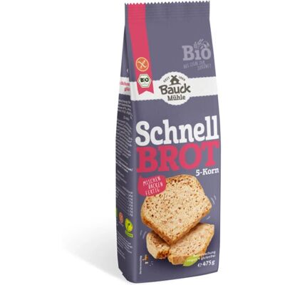 BAUCK HOF Mélange à Pain 5 Céréales Bio Sans Gluten - Publicité BAUCK HOF Mélange à Pain 5 Céréales Bio Sans Gluten - Publicité