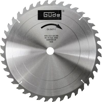 Güde G01841 G01871 Wysokiej jakości tarczowa piła z węglika - 400mm Güde G01841 G01871 Wysokiej jakości tarczowa piła z węglika - 400mm