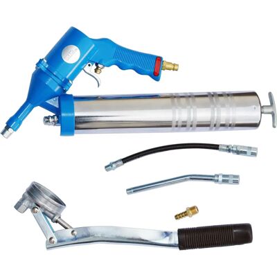 GÜDE 40053 Pneumatische vetspuit - 5-delige set GÜDE 40053 Pneumatische vetspuit - 5-delige set