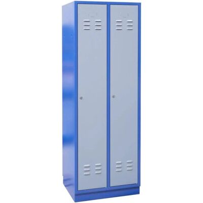 Guede Stahlschrank TYP GS 2 - Abschließbarer Stahl-Schrank - Blau/Grau - 60x50x177,5cm Guede Stahlschrank TYP GS 2 - Abschließbarer Stahl-Schrank - Blau/Grau - 60x50x177,5cm