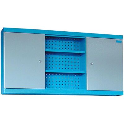 GÜDE Wandregal - 1200x200x600 mm, RAL 5015/7001 - Werkstattregal GÜDE Wandregal - 1200x200x600 mm, RAL 5015/7001 - Werkstattregal