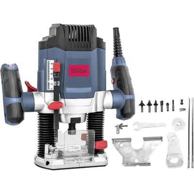 Güde OF 1200 E Fräse - 1200W, Variabler Drehzahl, 55mm Tiefe Güde OF 1200 E Fräse - 1200W, Variabler Drehzahl, 55mm Tiefe