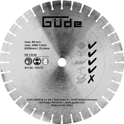 Guede G55559 Diamantscheibe - Beton Trennscheibe Guede G55559 Diamantscheibe - Beton Trennscheibe