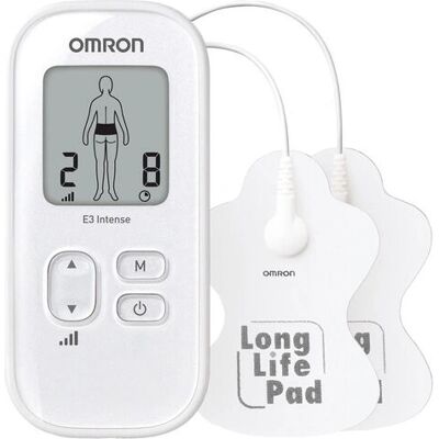 Omron E3 Intense Machine TENS Blanche - Soulagement de Douleur Sans Médicaments Omron E3 Intense Machine TENS Blanche - Soulagement de Douleur Sans Médicaments