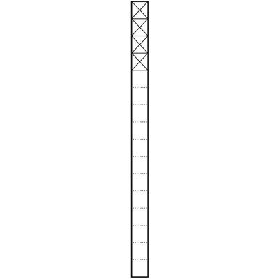 Siedle - KSF 616-4 SM - 1.6m - sil/met - Intercom column - Publicité Siedle - KSF 616-4 SM - 1.6m - sil/met - Intercom column - Publicité