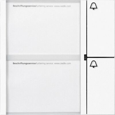Siedle 2-Tasten Türsprechanlage - Weiß - Türmodul Siedle 2-Tasten Türsprechanlage - Weiß - Türmodul