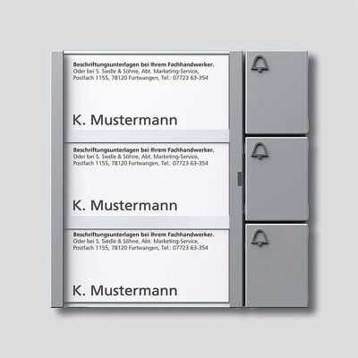 Siedle 200035524-00 Türtelefonzubehör Silber - Funktionsmodul Siedle 200035524-00 Türtelefonzubehör Silber - Funktionsmodul